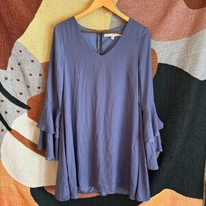 HYFVE Long Sleeve Dress in Blue